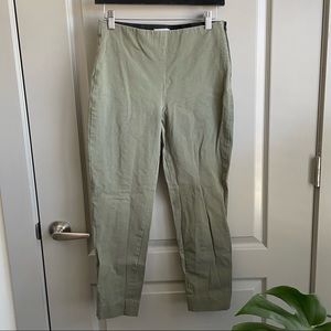 Everlane The Side Zip Stretch Work Pant in Surplus/Sage Green